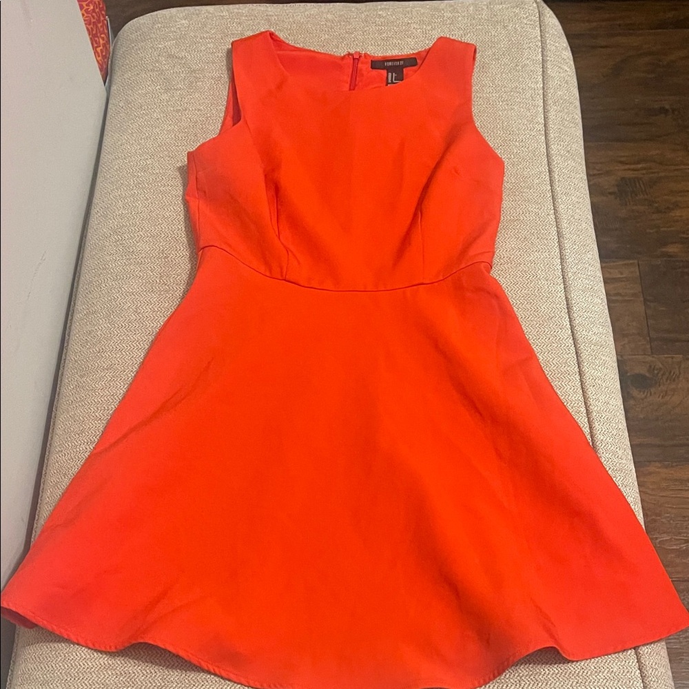 Forever 21 Vibrant Red Mini Dress
